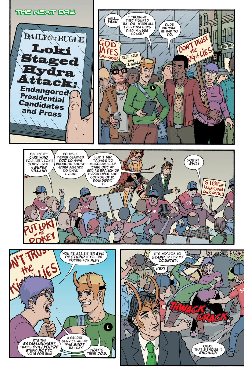 Illustration for article titled Nice try, Marvel, but Vote Loki cuts too close to this election to be much fun